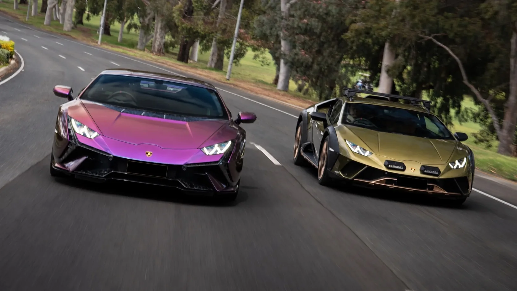 Lamborghini Huracán Tecnica and Sterrato from SA Luxury Hire